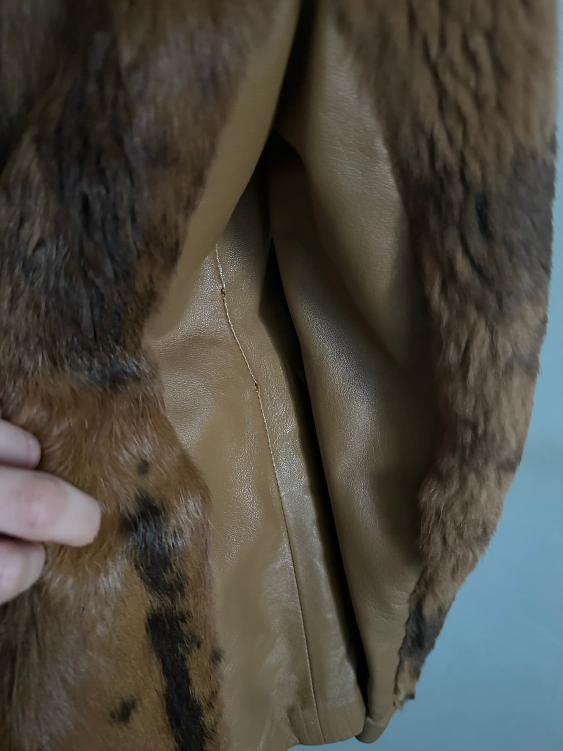 양가죽 토끼퍼 자켓 상품이미지7