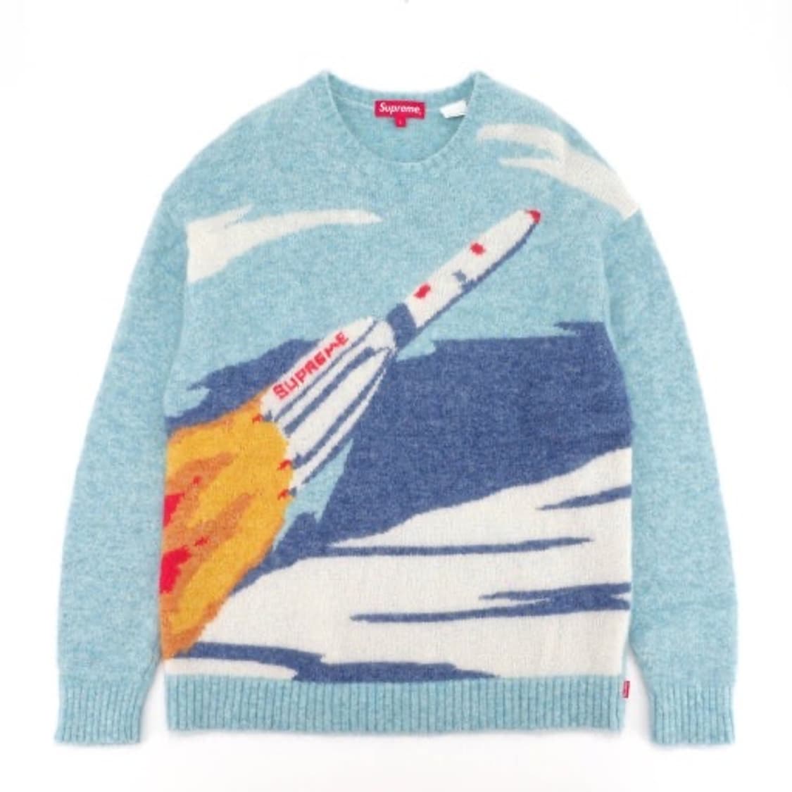 22FW 슈프림 로켓 스웨터 블루 (L) 상품이미지1