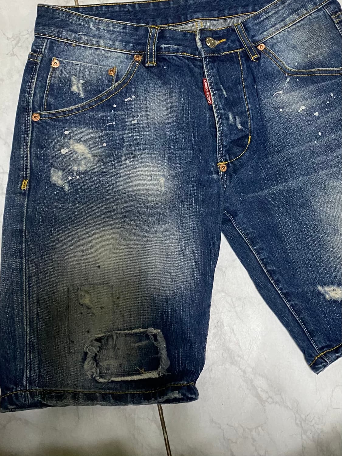 디스퀘어드2 청 반바지 32 인치 상품이미지2