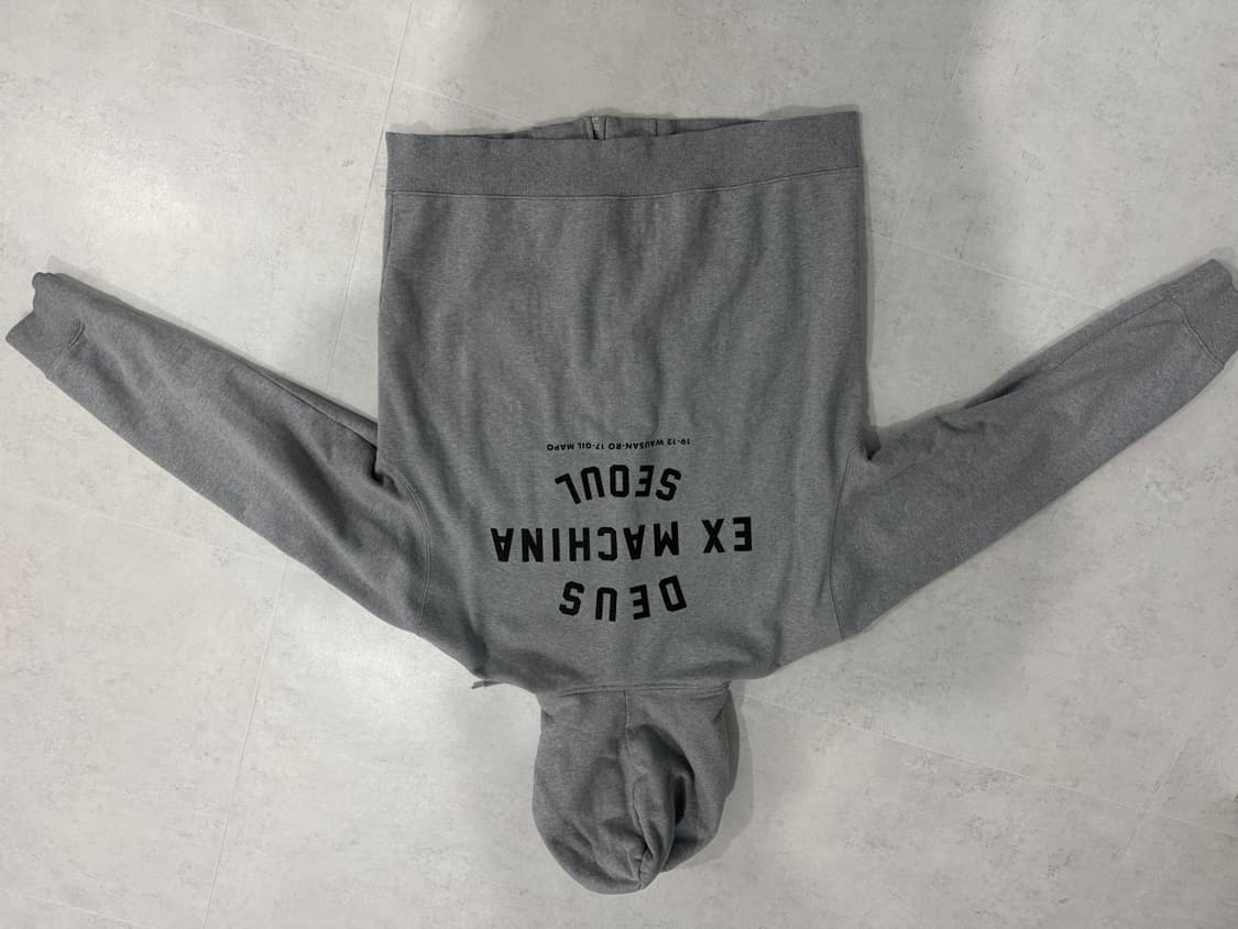 데우스 서울 후드집업 XL 그레이 상품이미지3