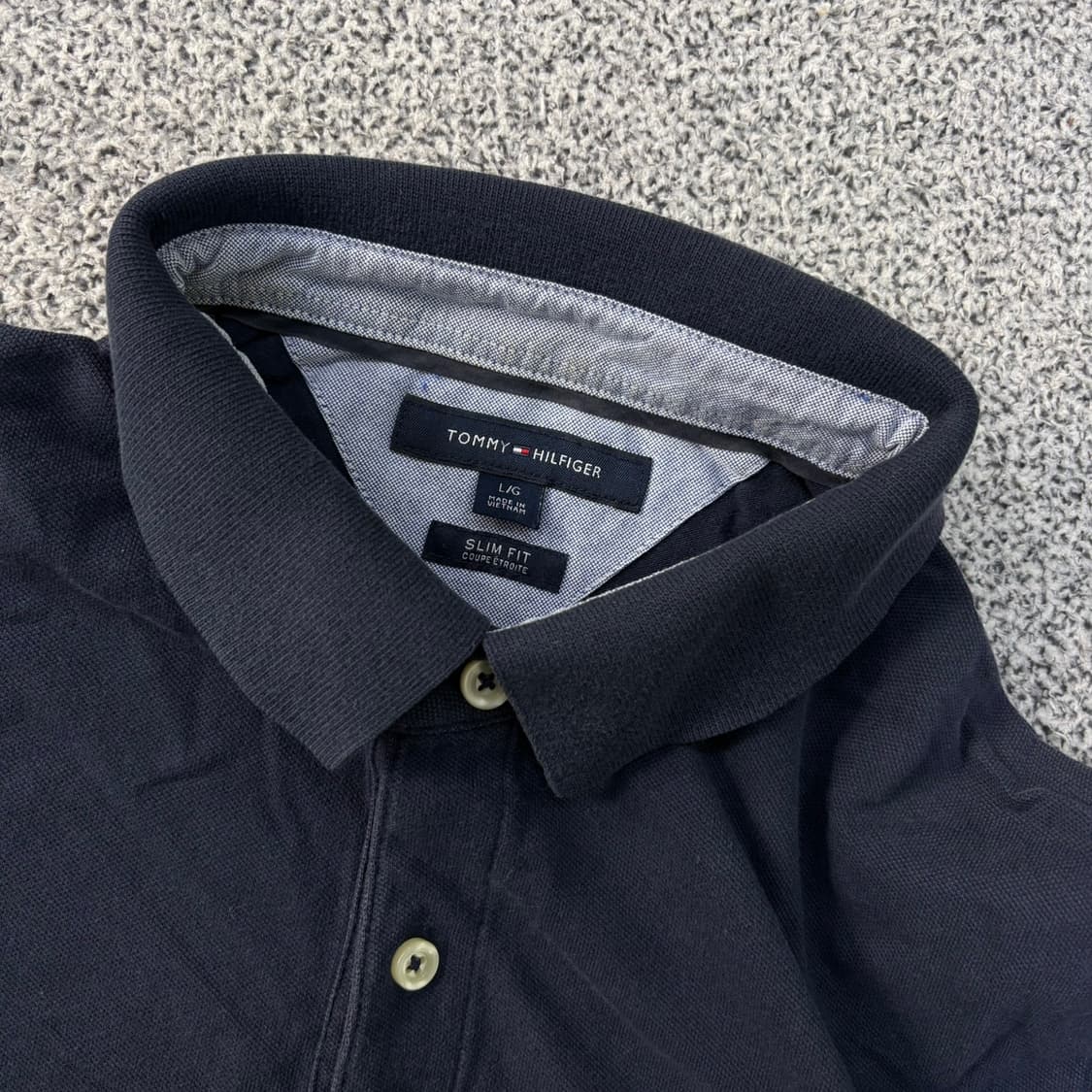 L 타미힐피거 남성 슬림핏 반팔티 카라티 0420J 상품이미지2