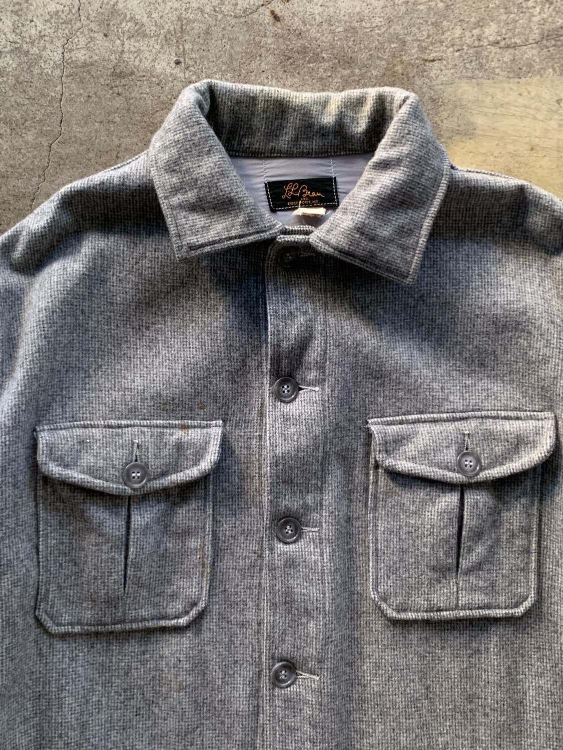 50s 엘엘빈 울 아웃팅 셔츠 상품이미지2