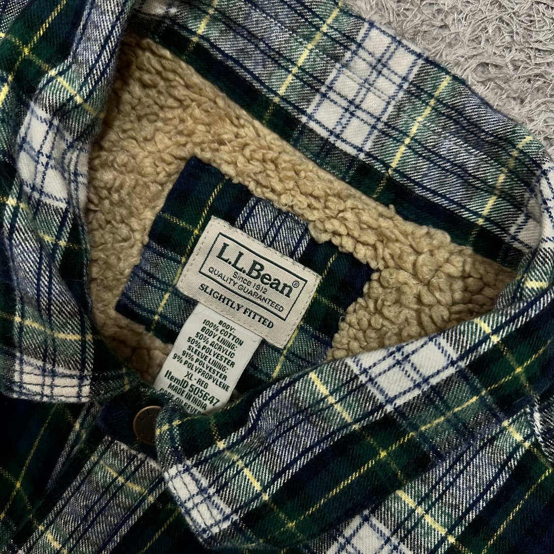 [105-110] 엘엘빈 셔츠자켓(안감양털) 상품이미지4