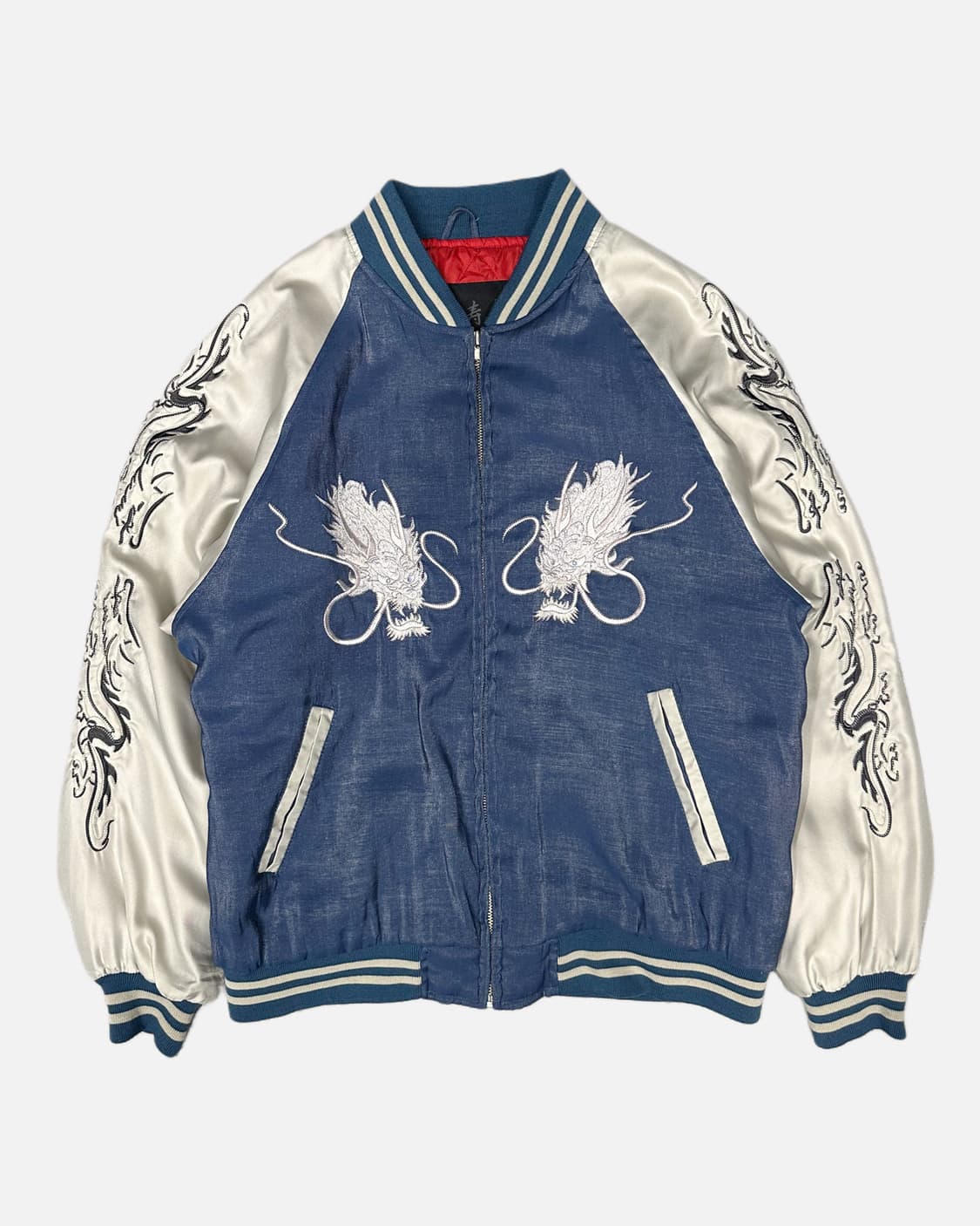 JUGUEMM dragon embroidery blue sukajan 상품이미지2