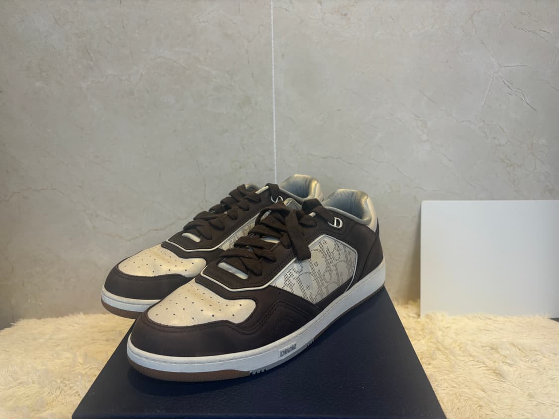 (44) 디올 B27 로우탑스니커즈 브라운 상품이미지1