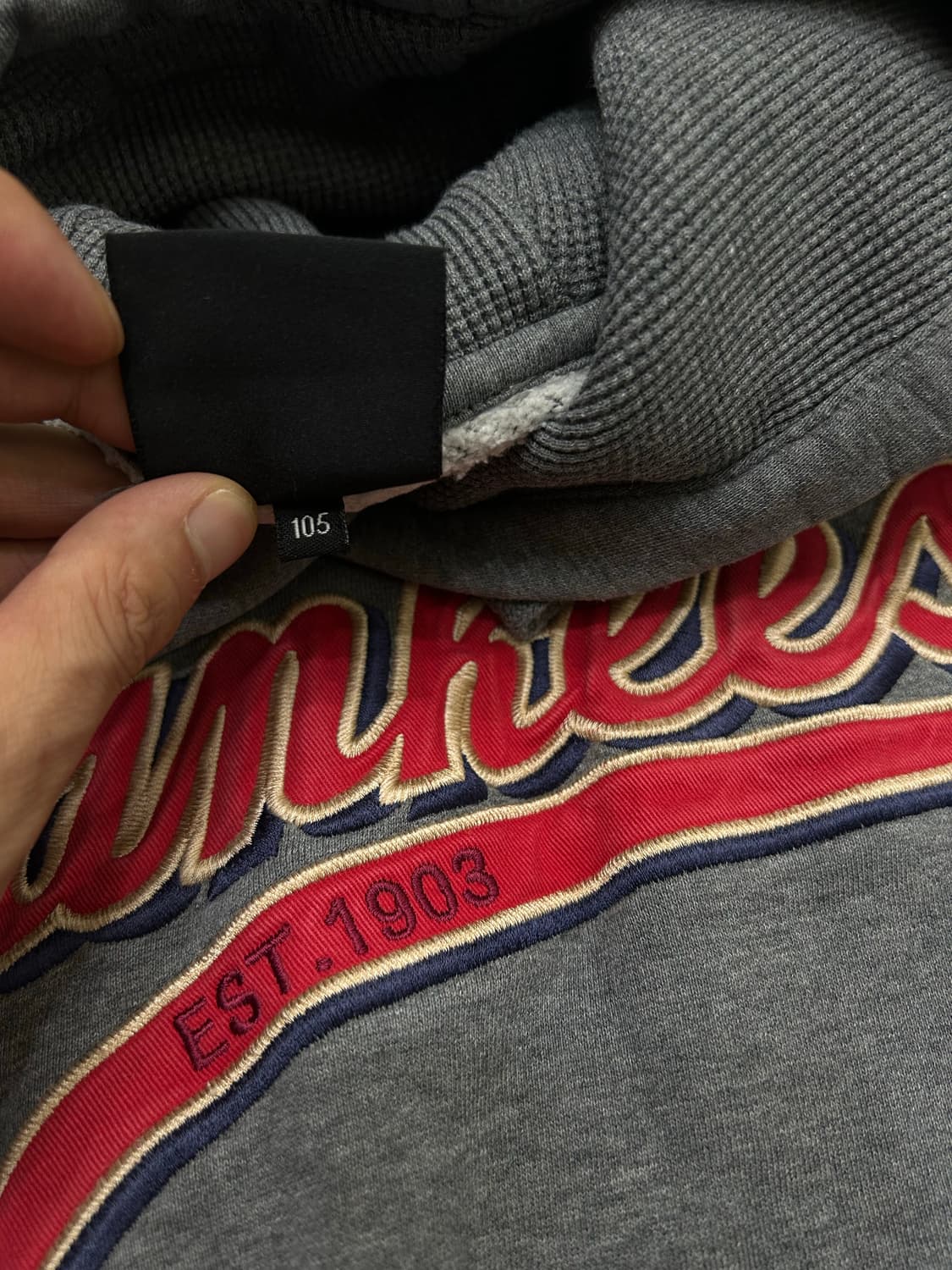 [XL]MLB 뉴욕양키즈 후드/그레이/기모 상품이미지6