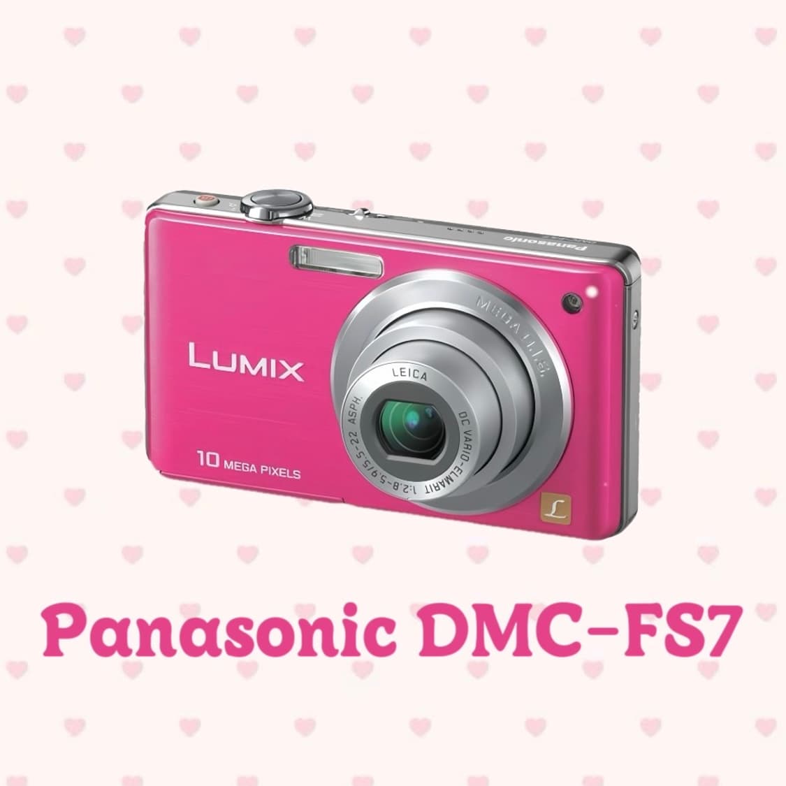 [작례O] 파나소닉 루믹스 DMC-FS7 핑크 빈티지 디지털 카메라 디카 상품이미지1