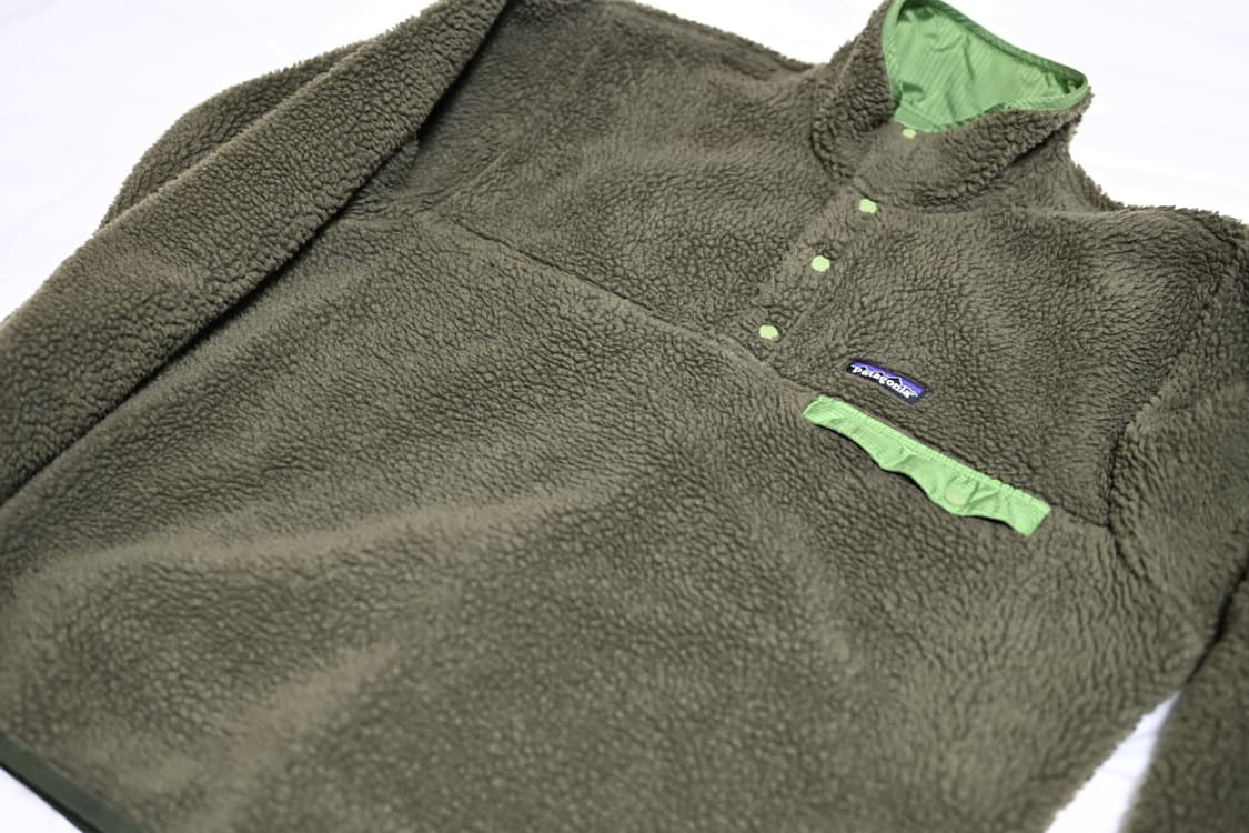 [L] 빈티지 파타고니아 레트로 글리세이드 카키 그린 스냅티 상품이미지3
