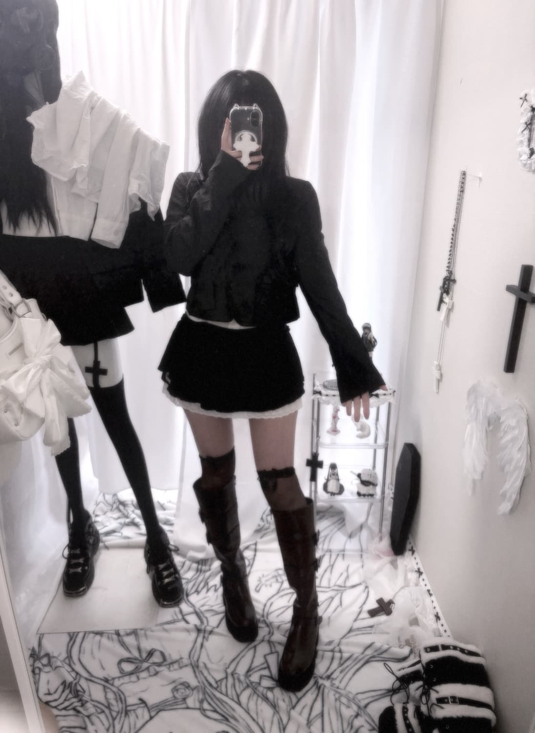 리본 크롭 블레이저 상품이미지1