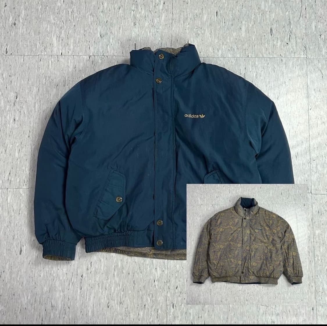 아디다스 빈티지 리버시블패딩  상품이미지1