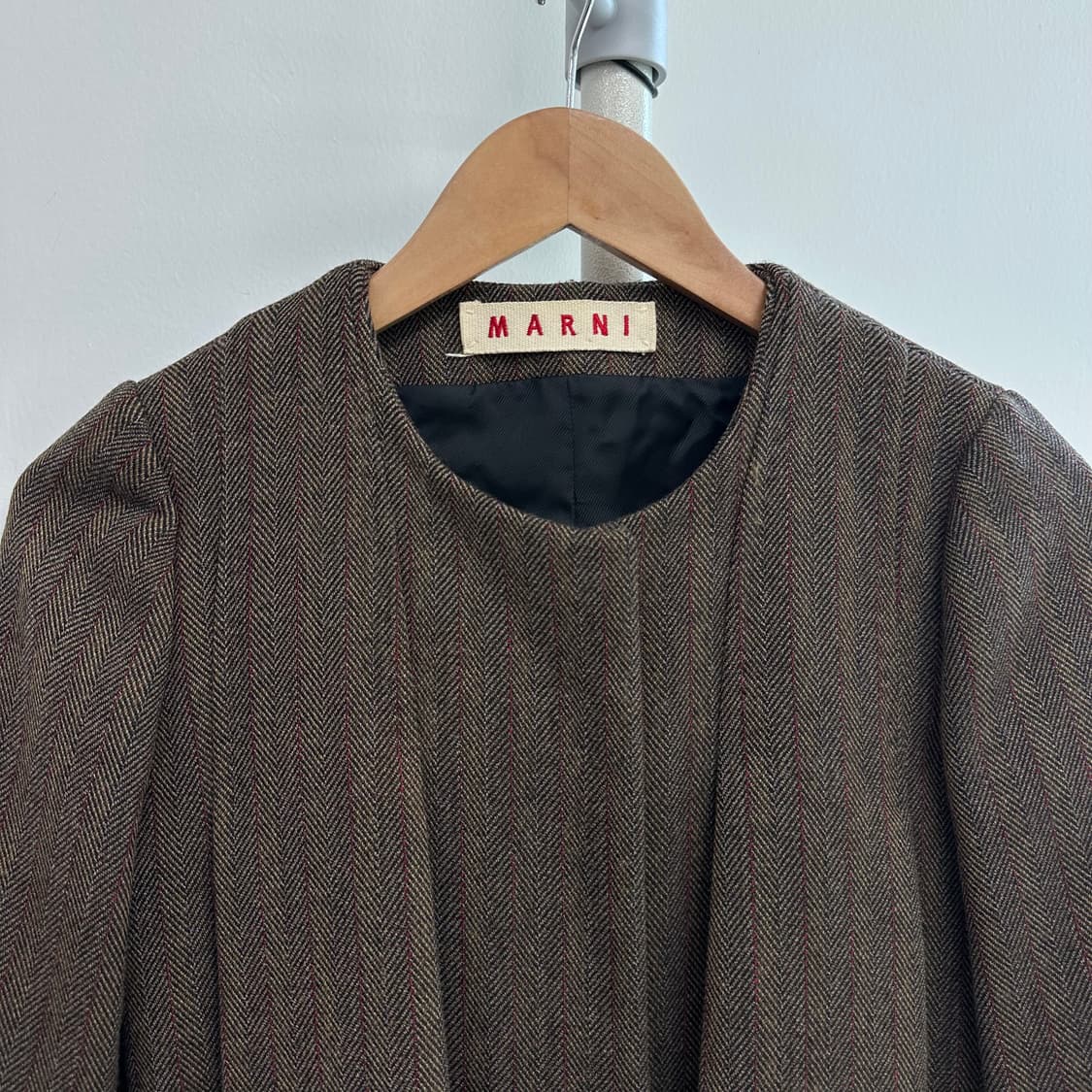 마르니 헤링본 라운드카라 디자인 자켓 상품이미지2