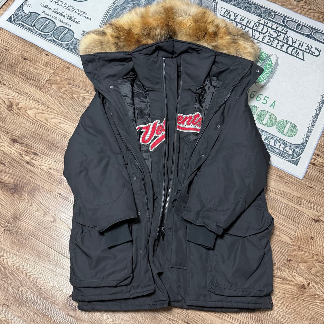 (xs,퍼o) aw17 베트멍 엠브로이드 파카 상품이미지4