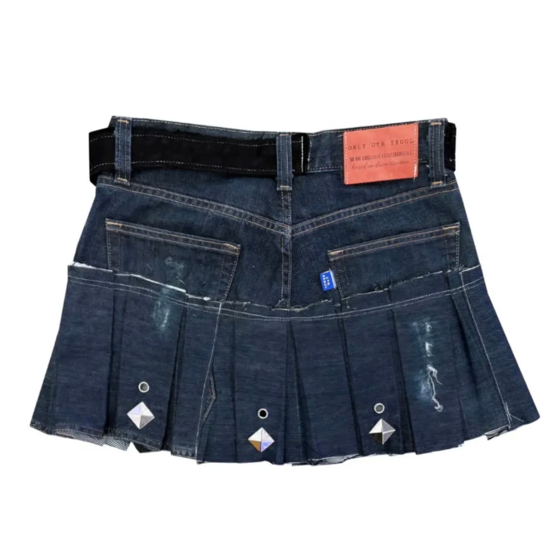 Cross stud Remake Denim skirt 상품이미지5
