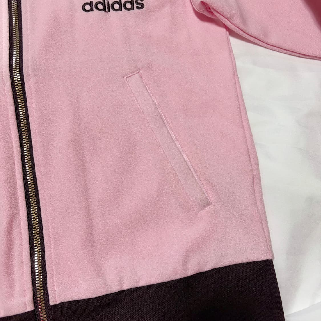 아디다스 베켄바우어 핑크 트랙탑 져지 핑크 브라운 상품이미지8