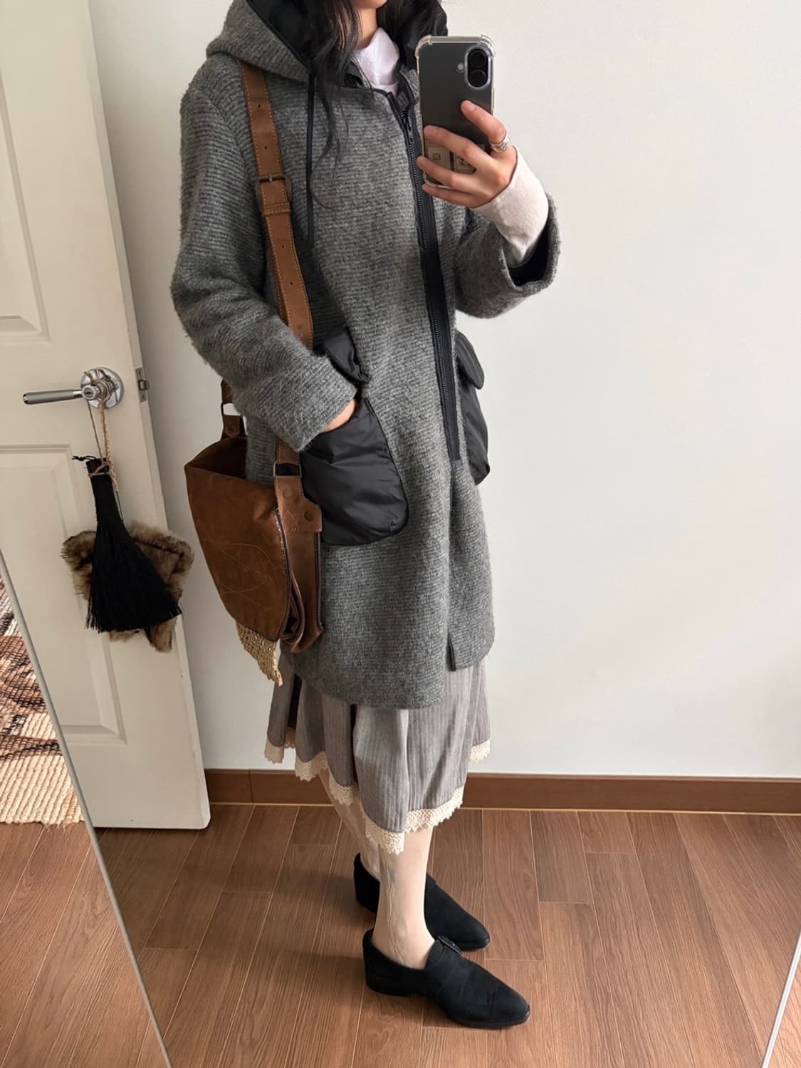 hooded zip-up coat 상품이미지4