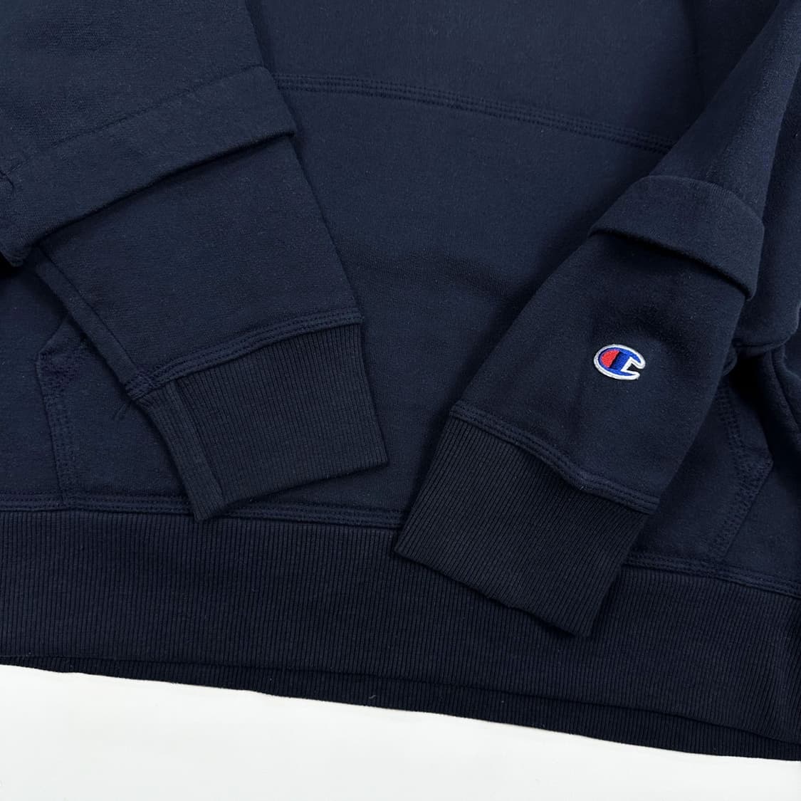 챔피온 어센틱 네이비 반집업 후드티 (XL) 상품이미지3