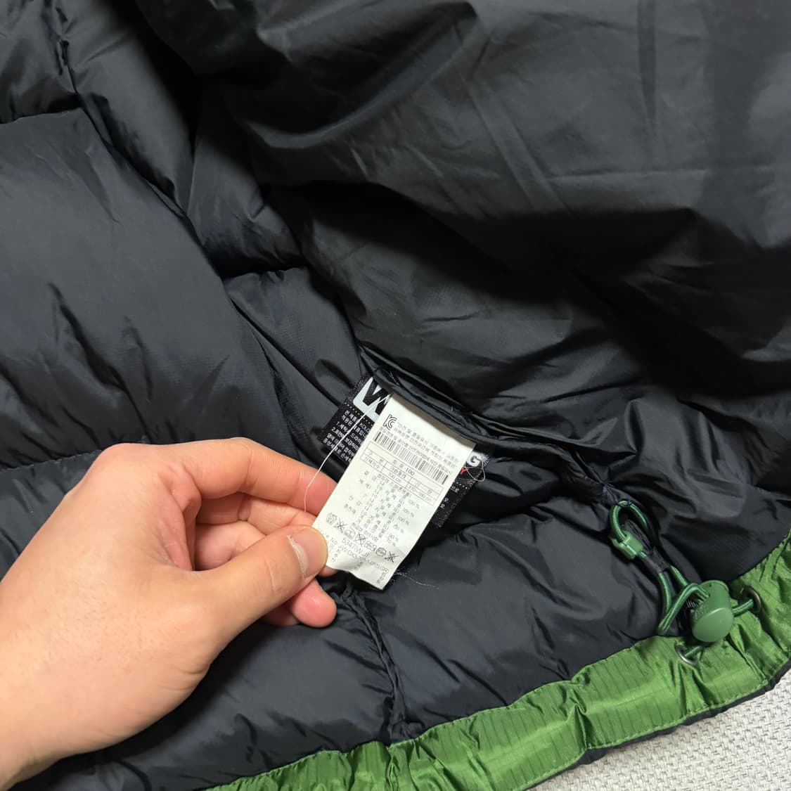 코오롱스포츠 800필 윈드스토퍼 구스다운 패딩 상품이미지6