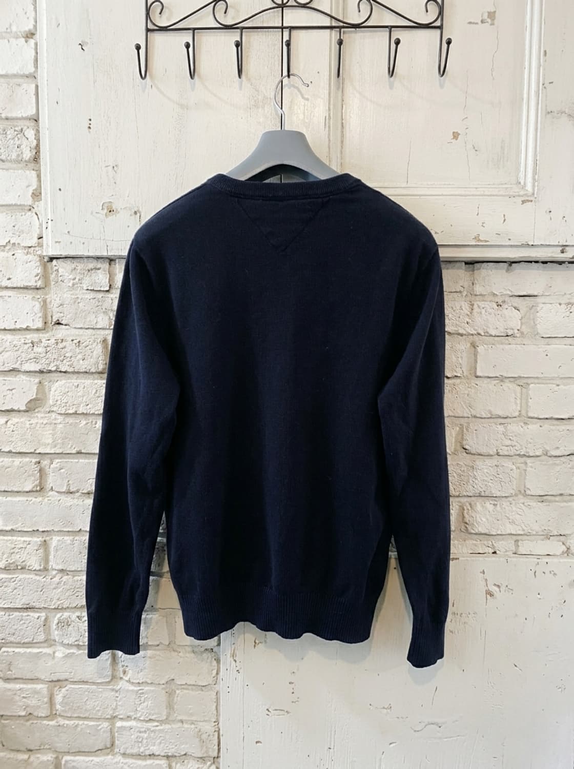 타미힐피거 네이비 브이넥 니트 M 상품이미지2