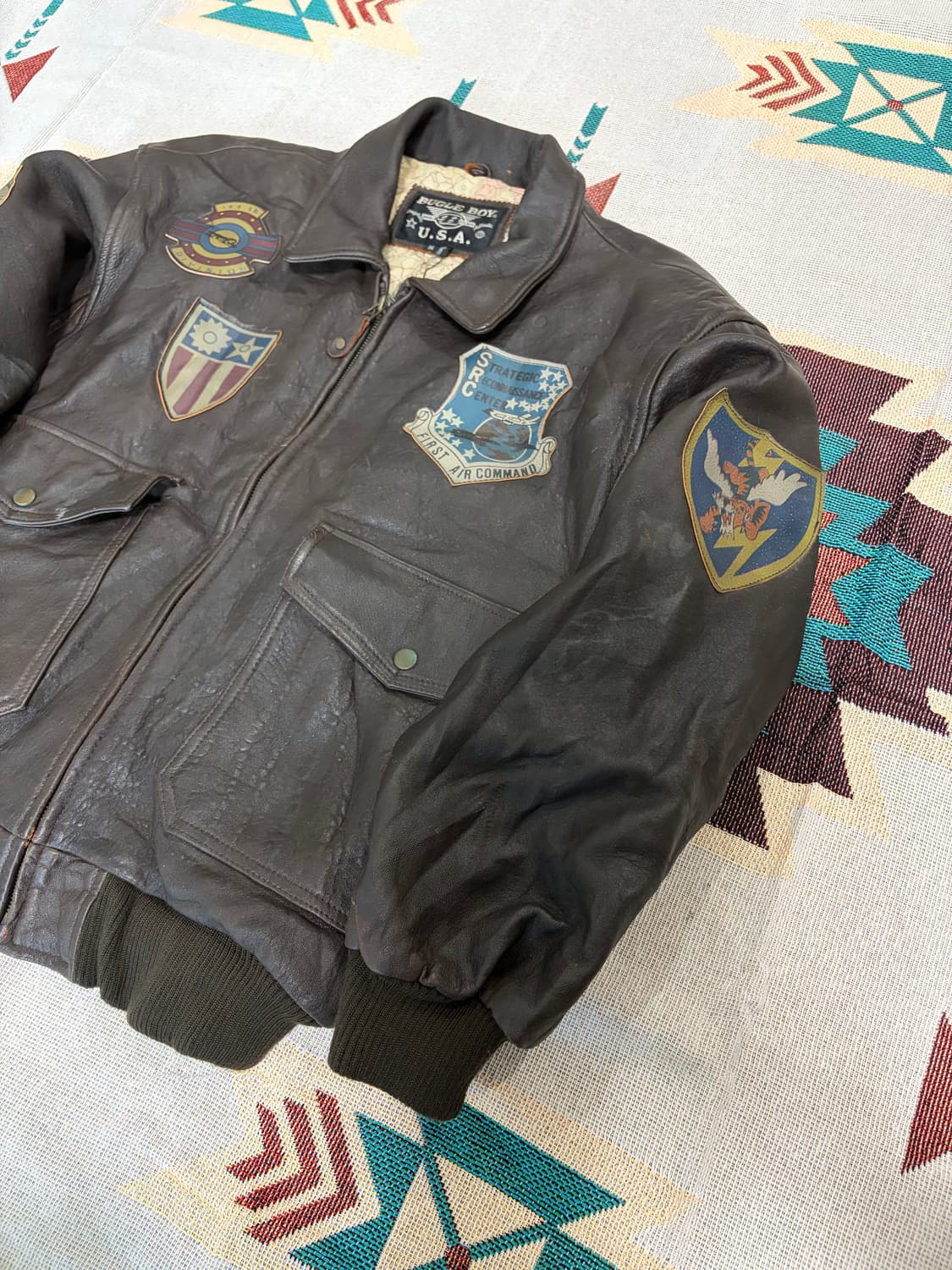 80~90s 버글보이 A2 레더자켓 /bugleboy airjacket 상품이미지3