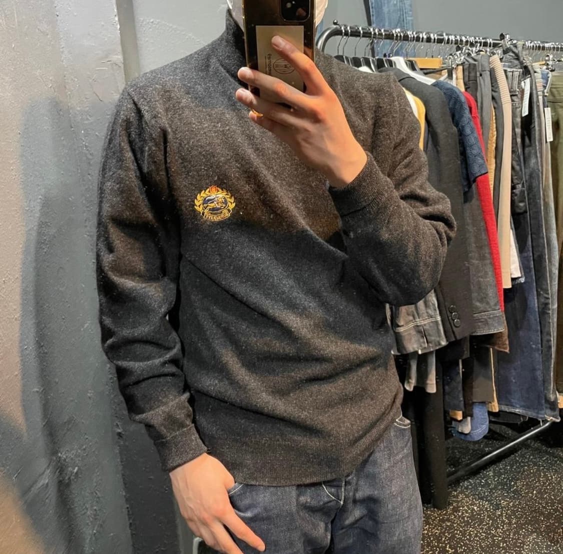 버버리 아카이브 목폴라니트 상품이미지1