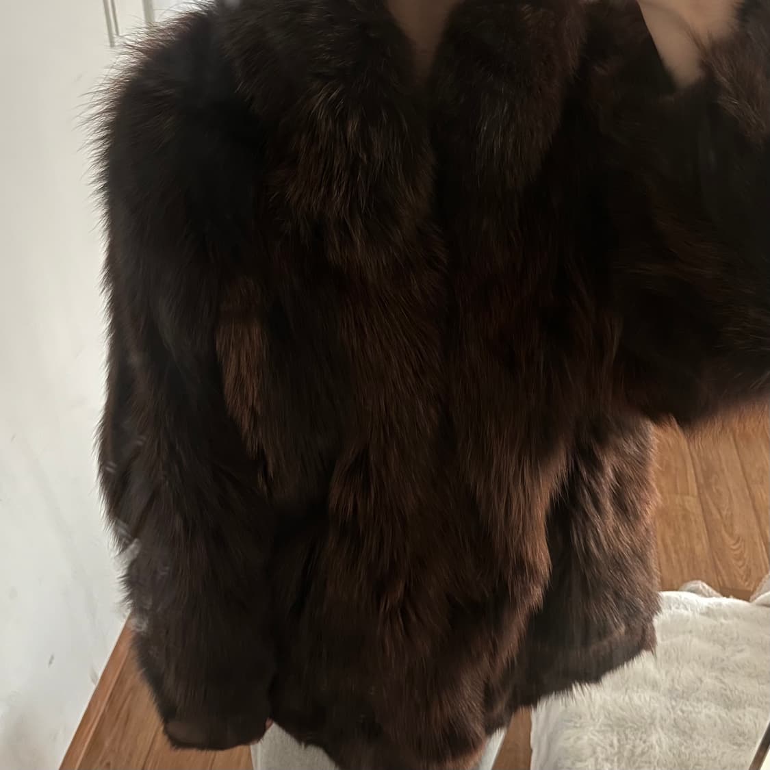 *판매중단예정* 사가폭스 폭스퍼 자켓 브라운 상품이미지1