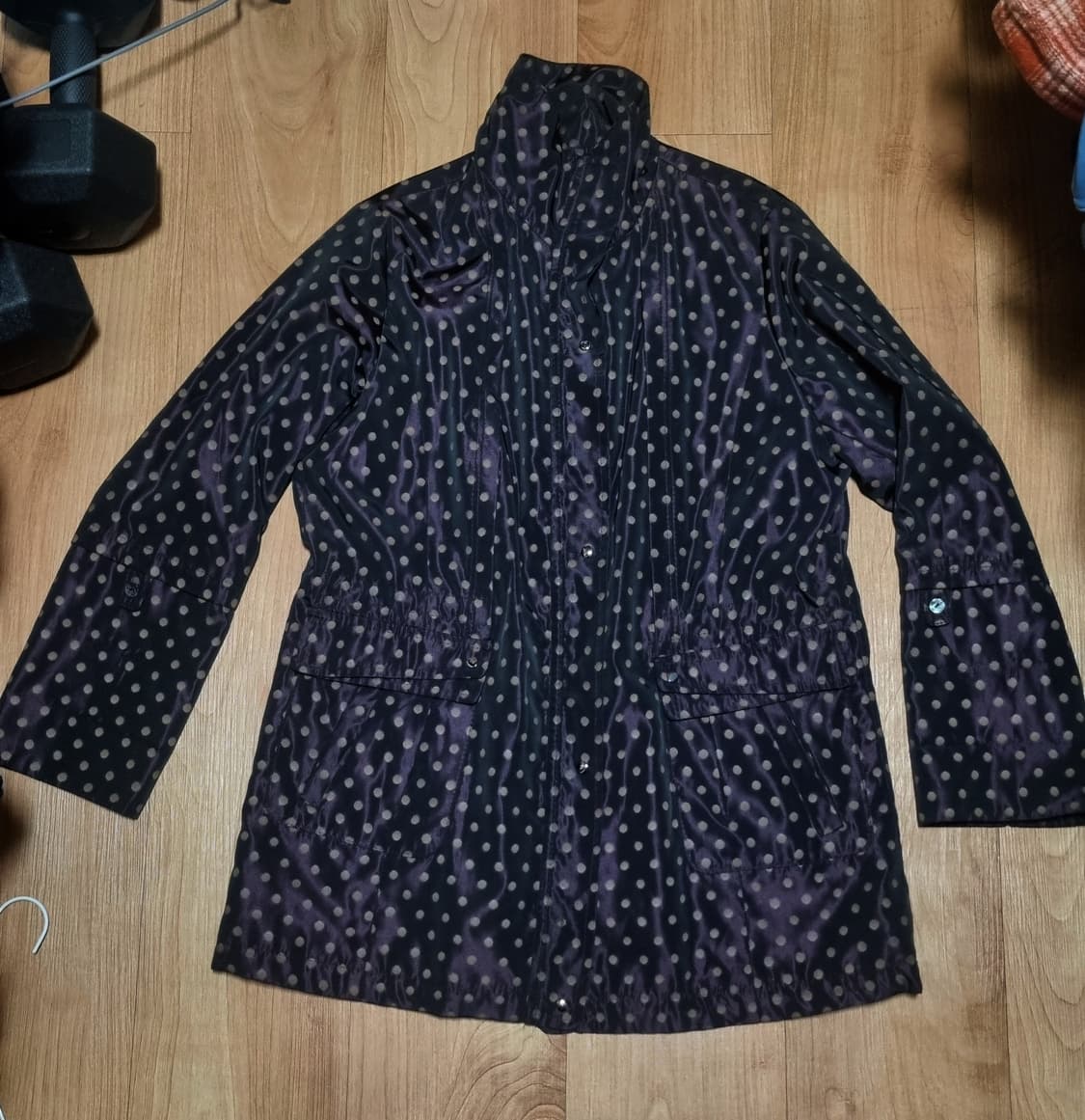 도트 패턴 자켓 코트 잠바 자켓 빈티지 땡땡이 모리걸 갸루 상품이미지1