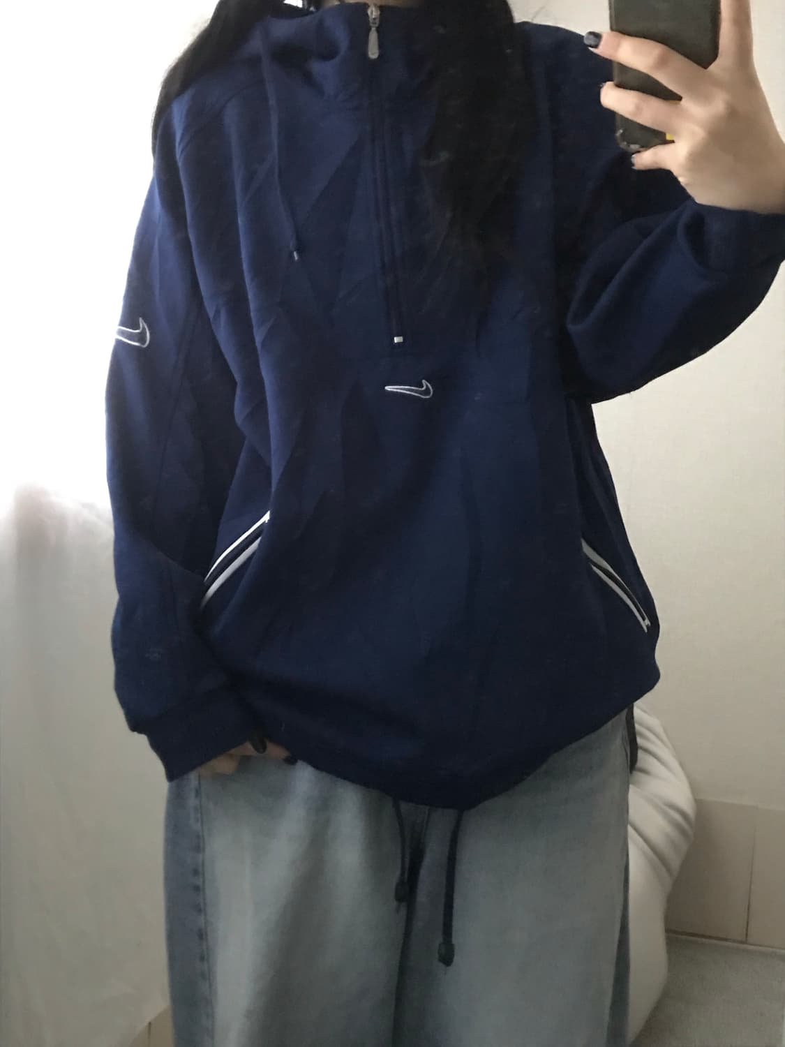 나이키 00s 오버핏 반집업 상품이미지3