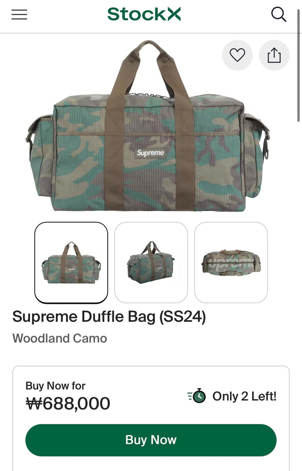 슈프림 24ss duffle bag 더플백+쇼핑백 상품이미지1