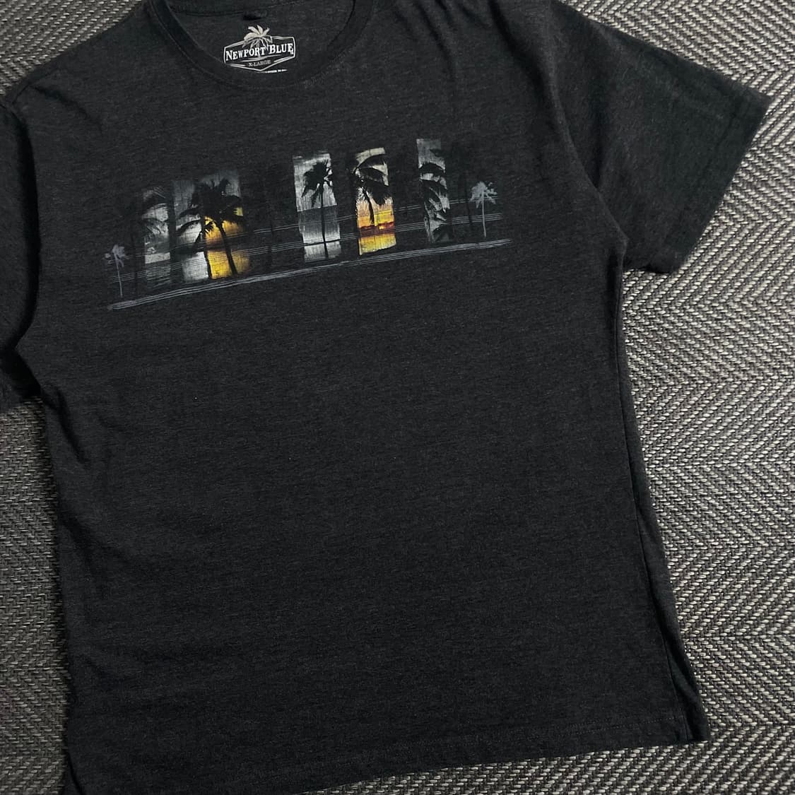 빈티지 팜트리 프린팅 박시핏 티셔츠o 3929 상품이미지2