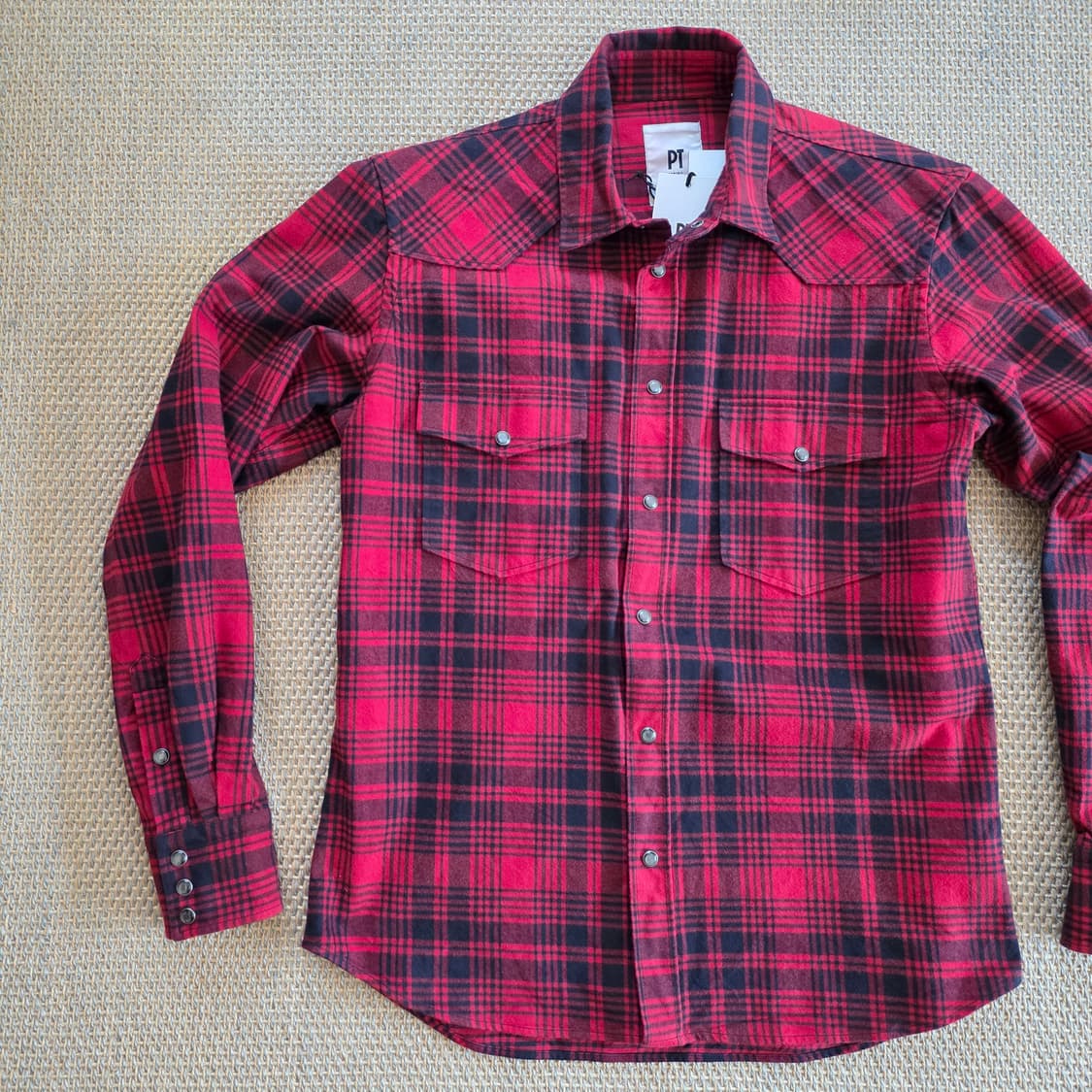 PT Torino 최상급 버팔로 체크 웨스턴 워크웨어 셔츠 상품이미지10