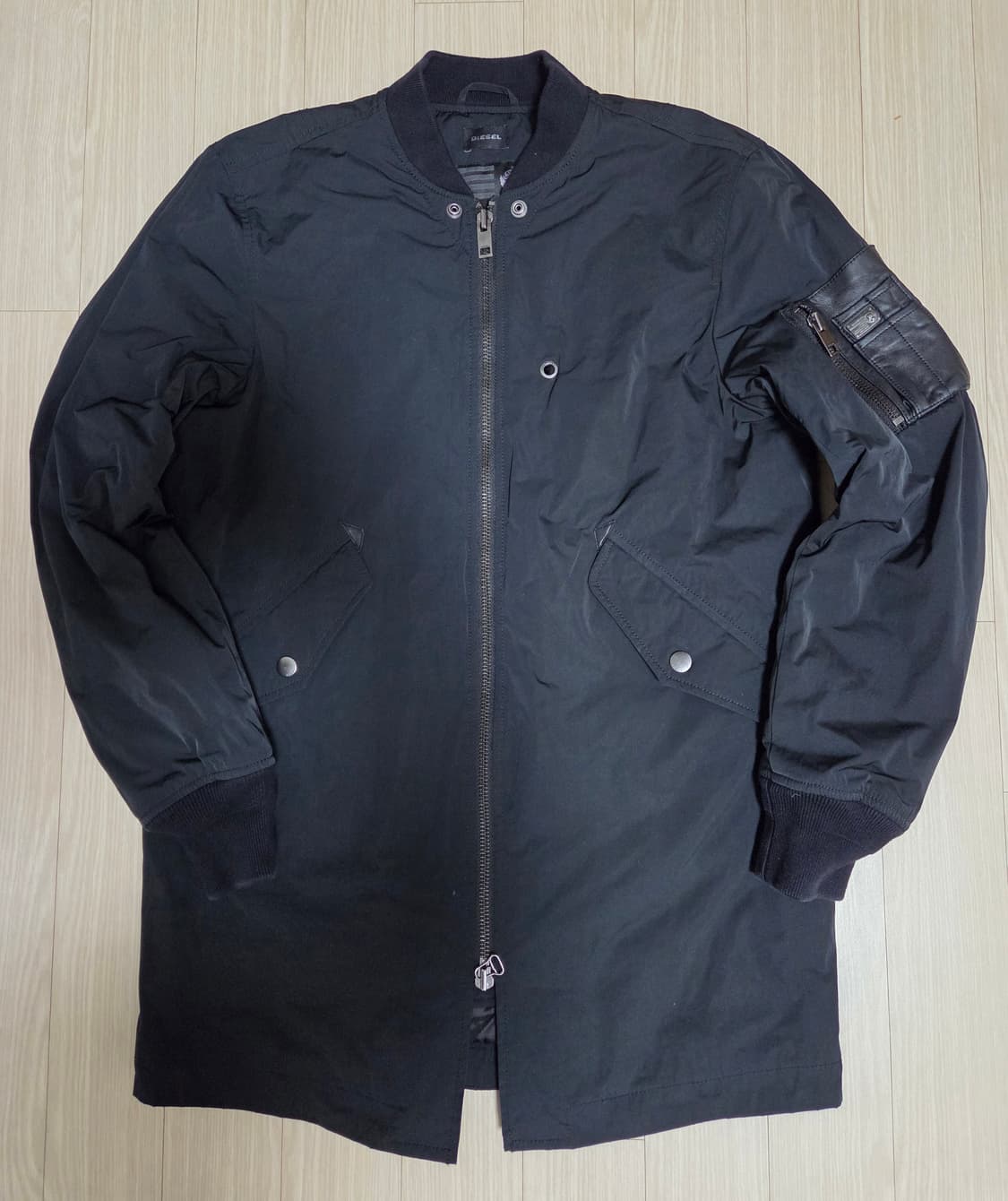 디젤 신술레이트 레더포켓 롱 항공자켓  상품이미지1
