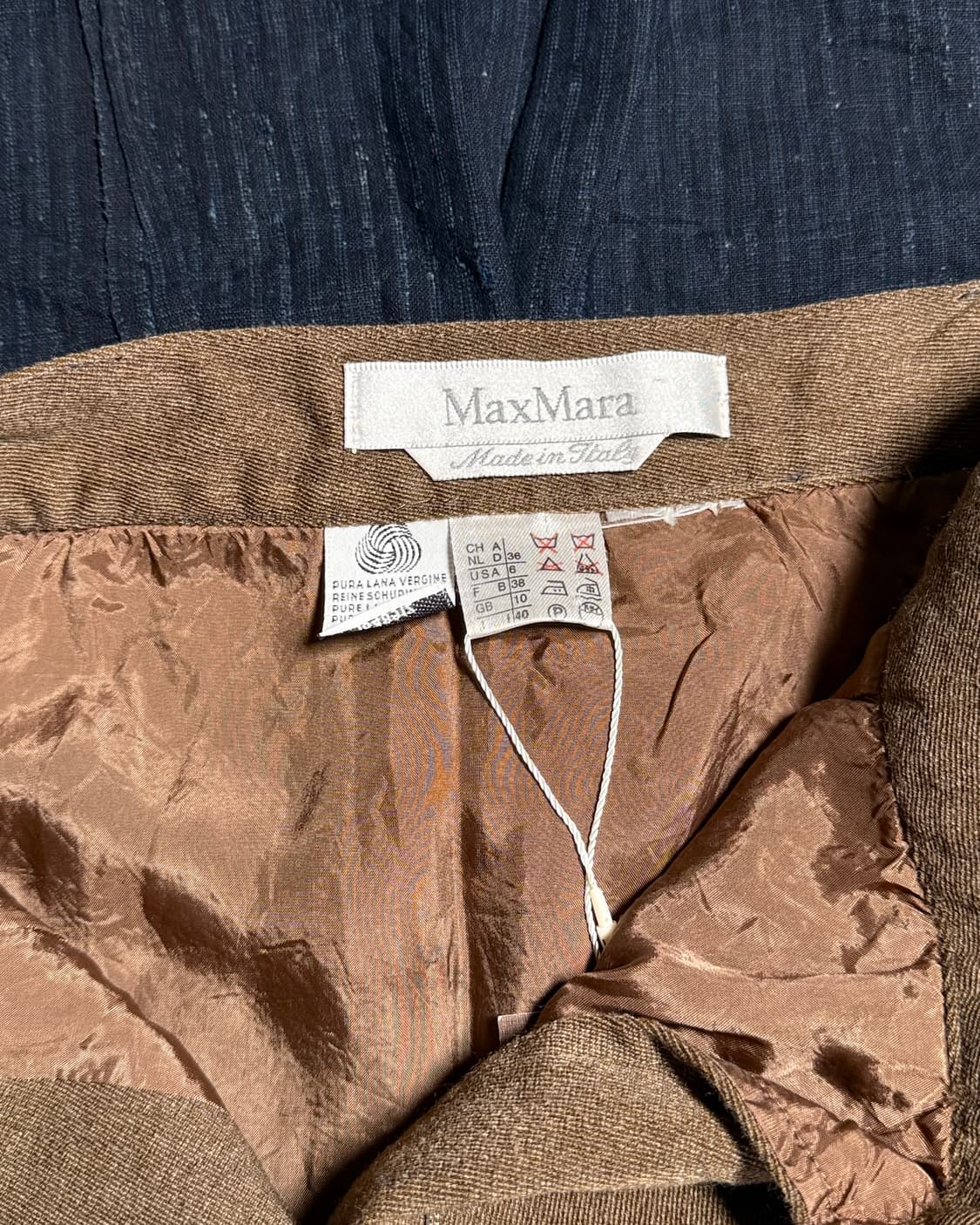 90-00‘s 막스마라 버진울 스커트 US6 상품이미지4