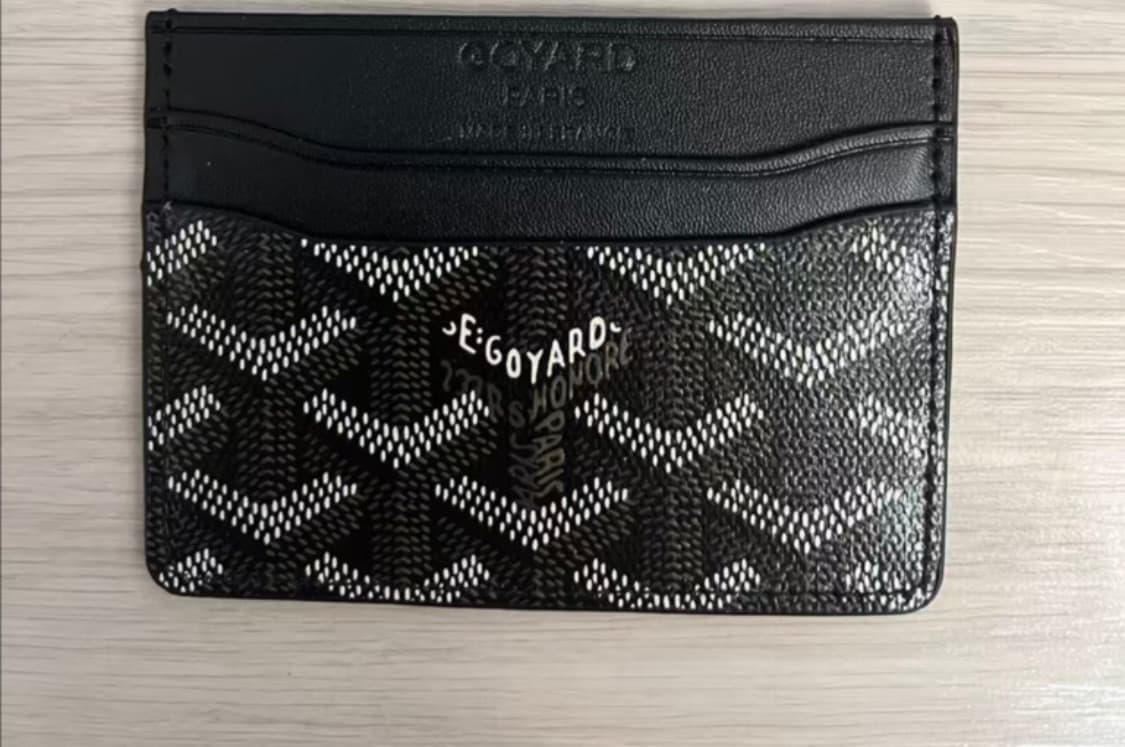 고야드 카드지갑 블랙 상품이미지1