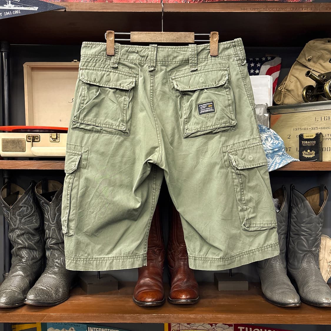 알파인더스트리 밀리터리 카고포켓 코튼 하프팬츠 N1256   상품이미지2