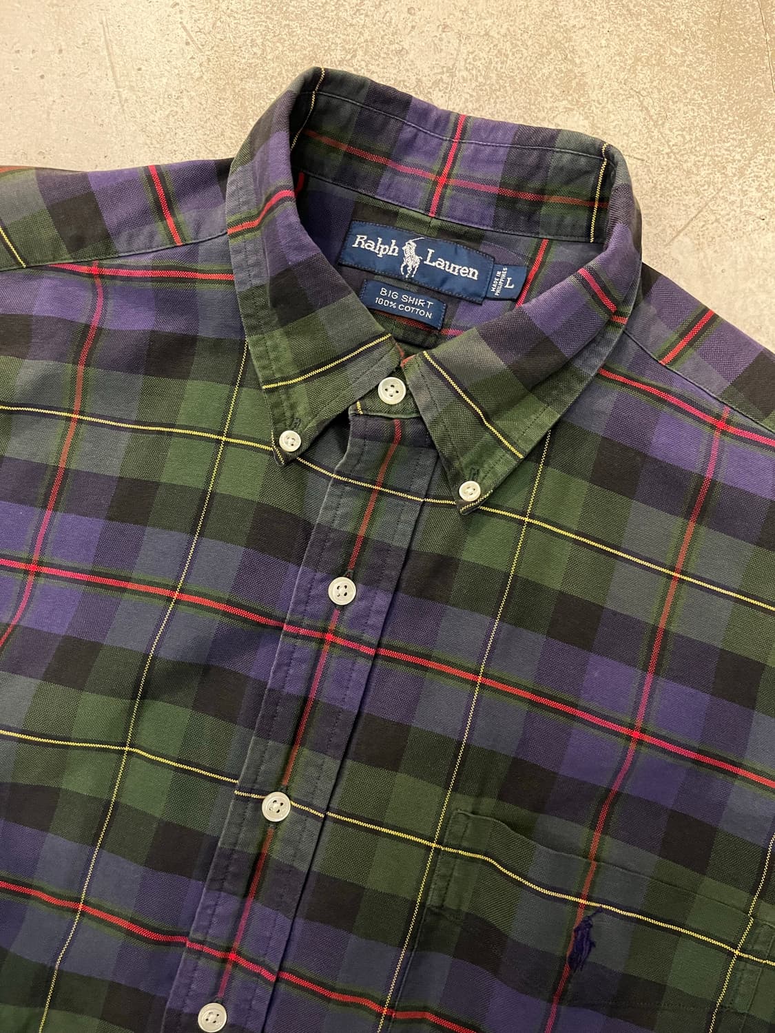 빈티지 랄프로렌 폴로 빅셔츠 상품이미지2