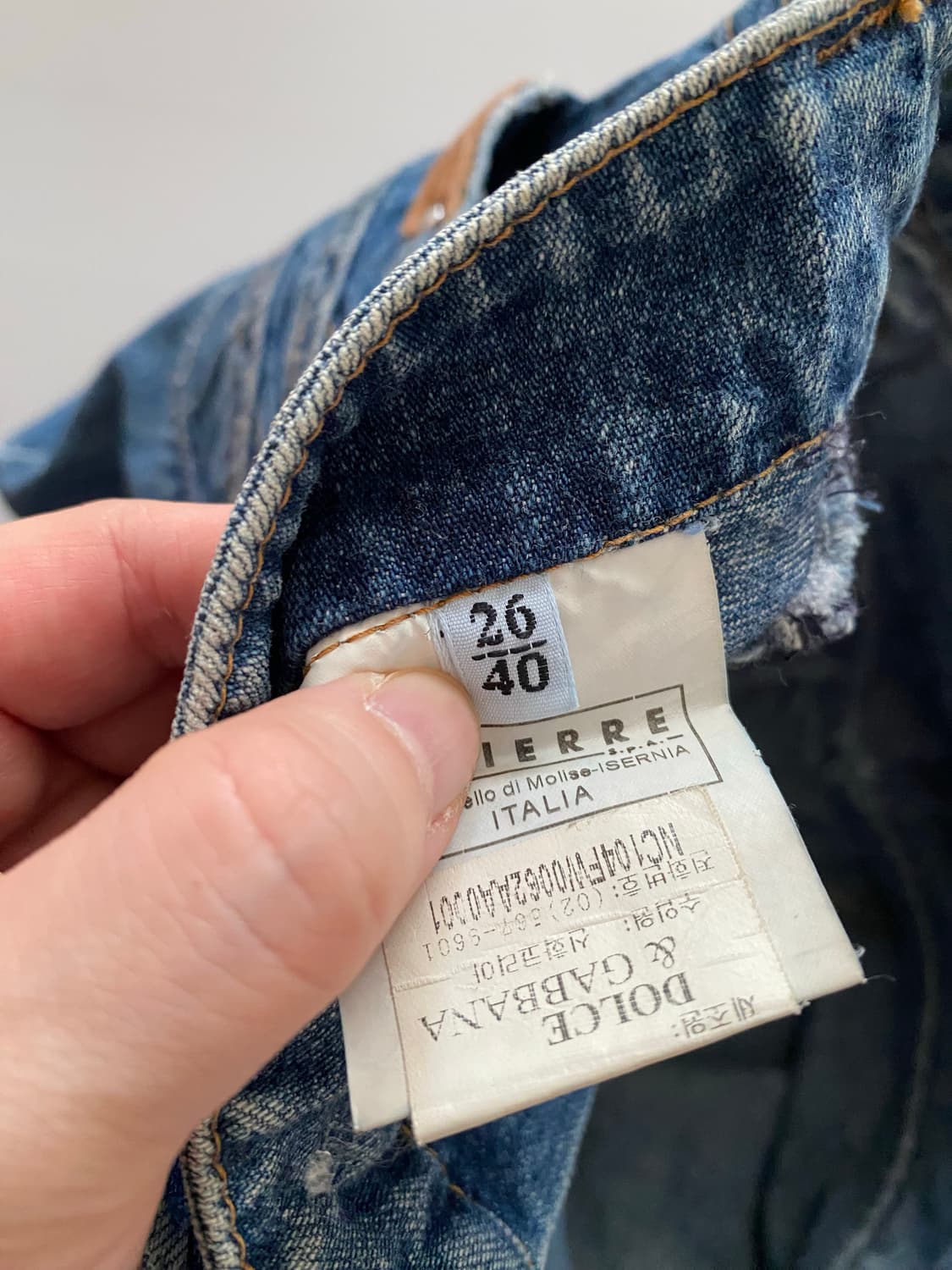 [돌체앤가바나(D&G)] 정품 빈티지 데님 미니스커트 26 상품이미지3