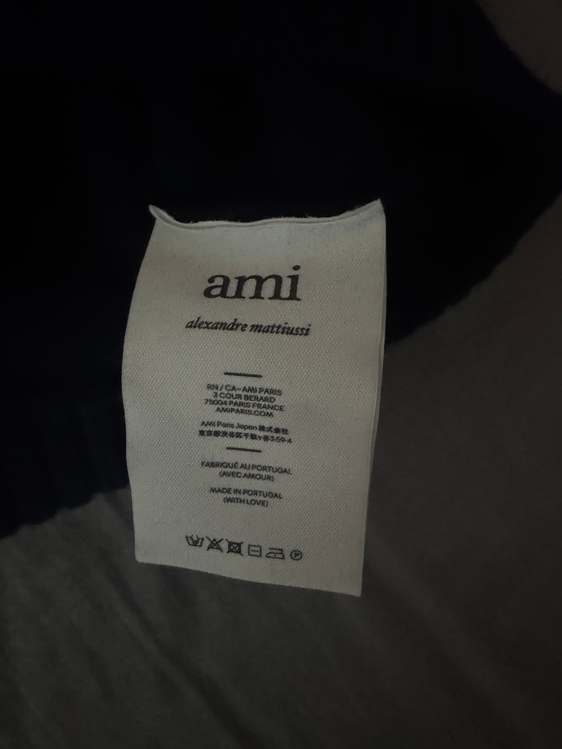 새상품급 아미 인타르시아 빅하트 니트 L(노틱블루) 상품이미지3