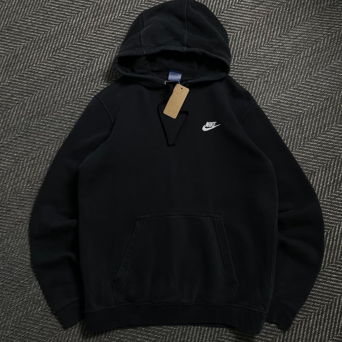 나이키 스우시로고 후드 티셔츠 블랙o 4562 상품이미지1