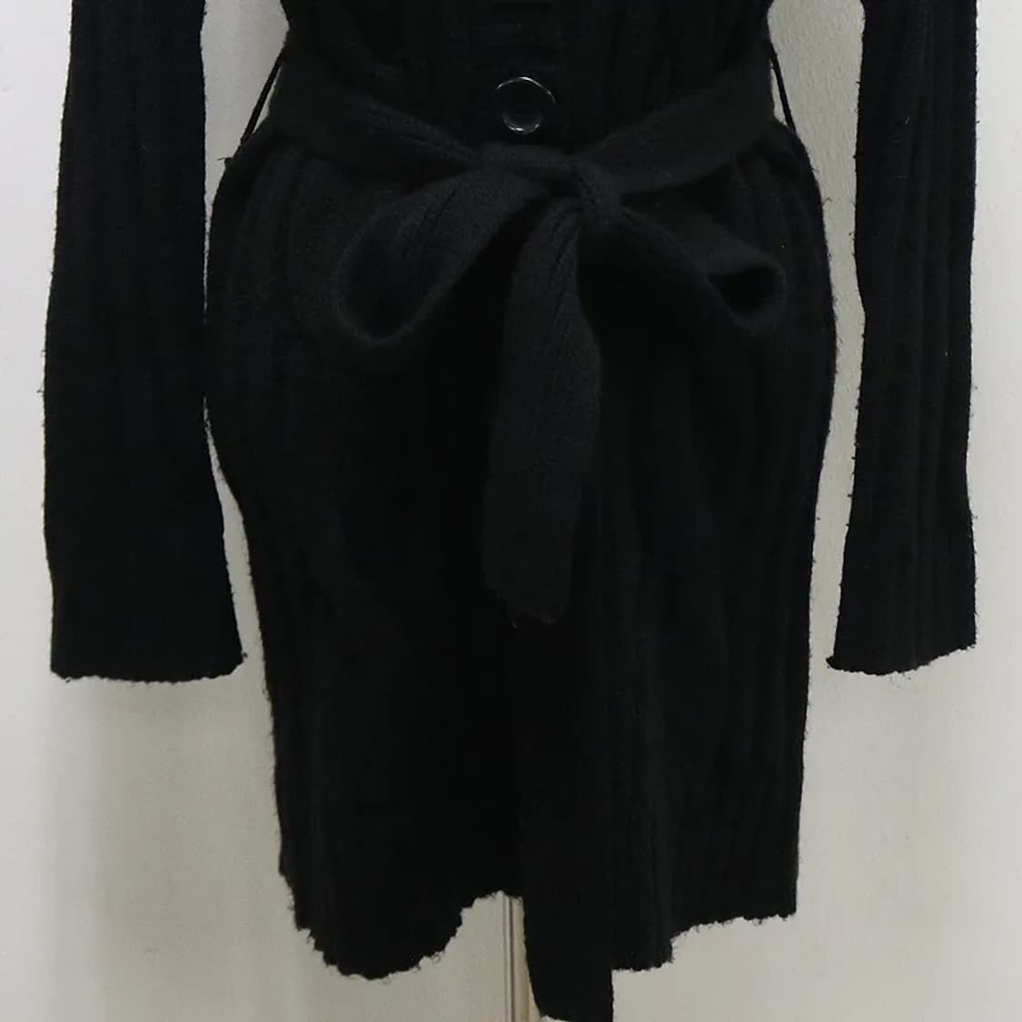 코르자 니트 벨트 롱 후드 가디건 61704 상품이미지4