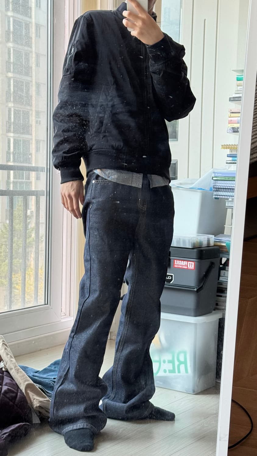 새상품급 DNSR 디엔에스알 플레어 부츠컷 데님팬츠 m 상품이미지1