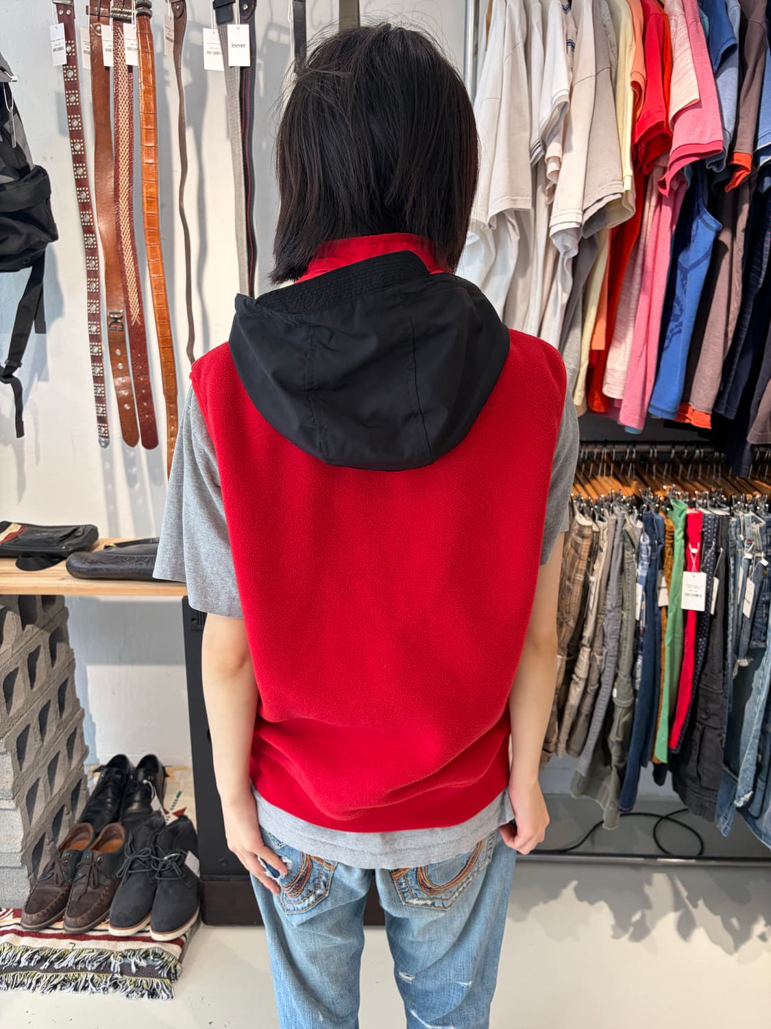 Polo Ralph Lauren 레드 폴라텍 플리스 베스트 M 상품이미지6