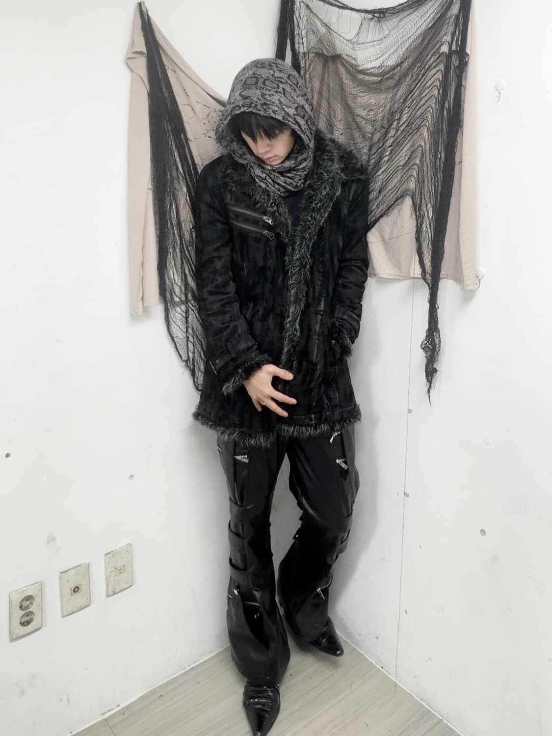 [IN THE ATTIC]2000s VKEI Fur Trimming Wa 상품이미지2