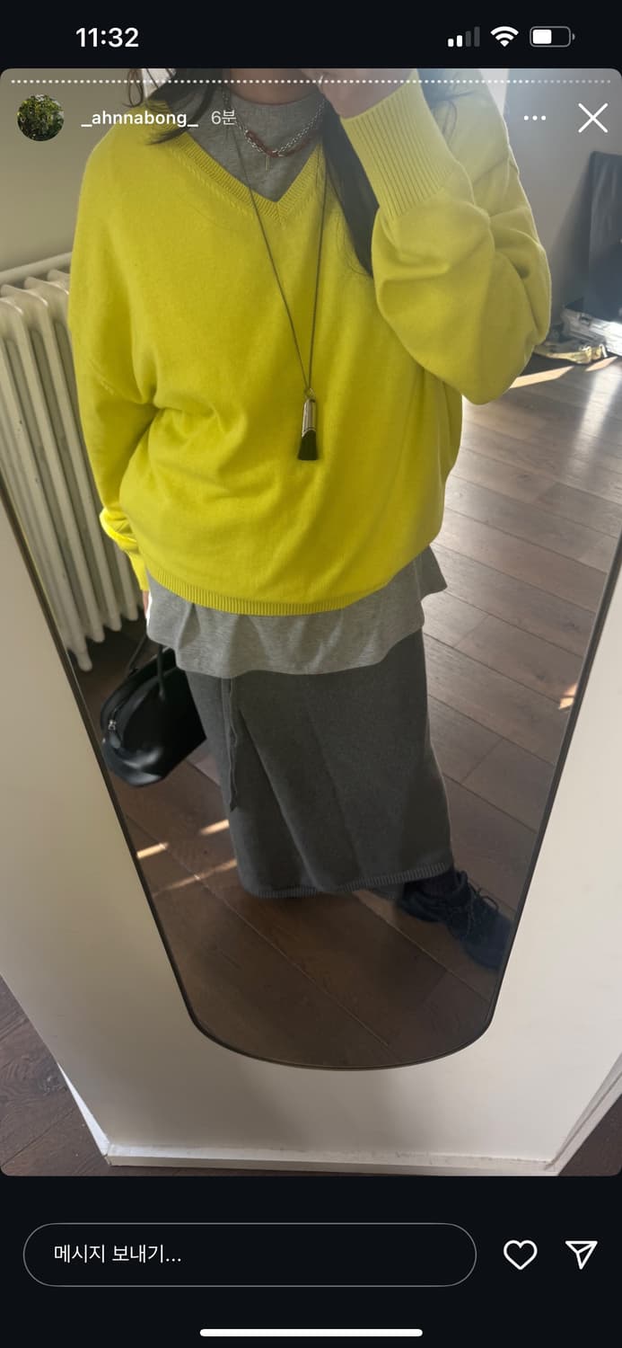 에토스 니트 스트랩 스커트 롱 상품이미지4