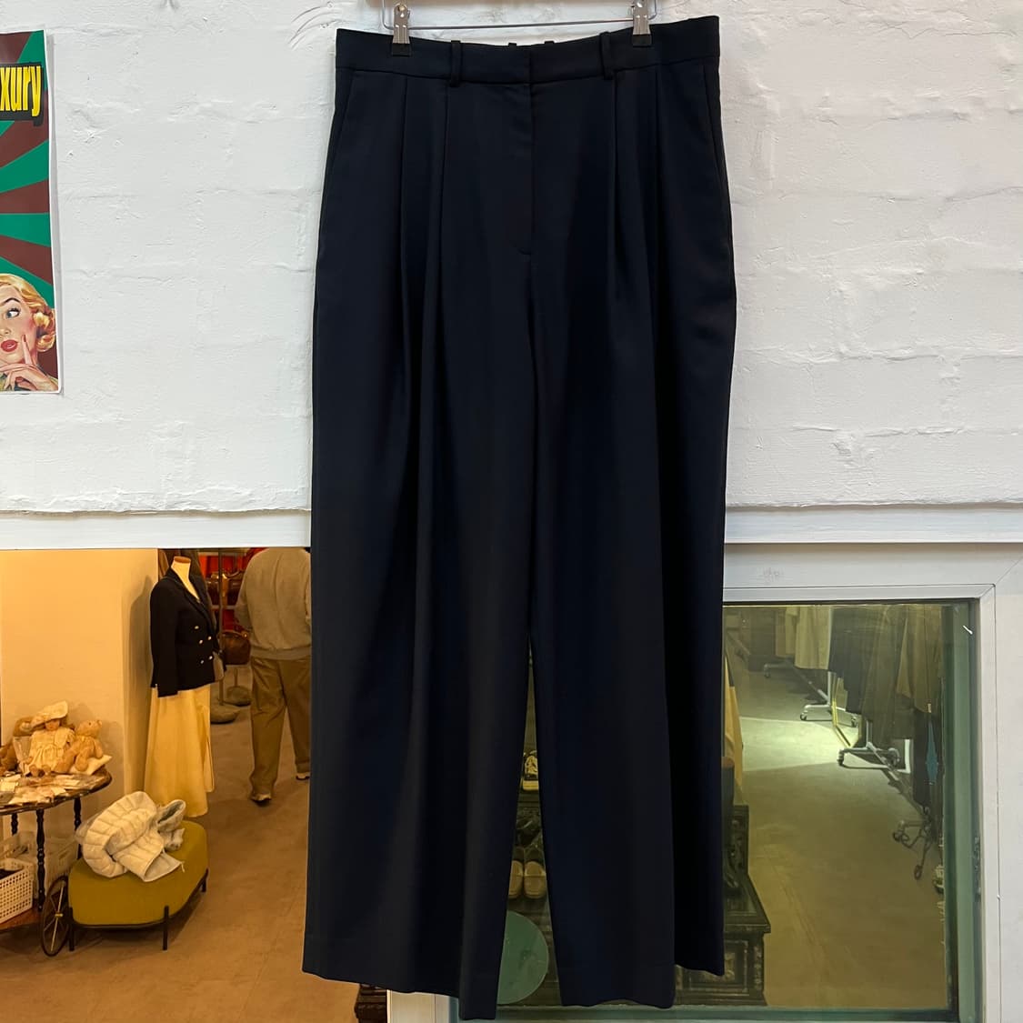 Cos 코스 와이드 핀턱 울 슬랙스 42 상품이미지1