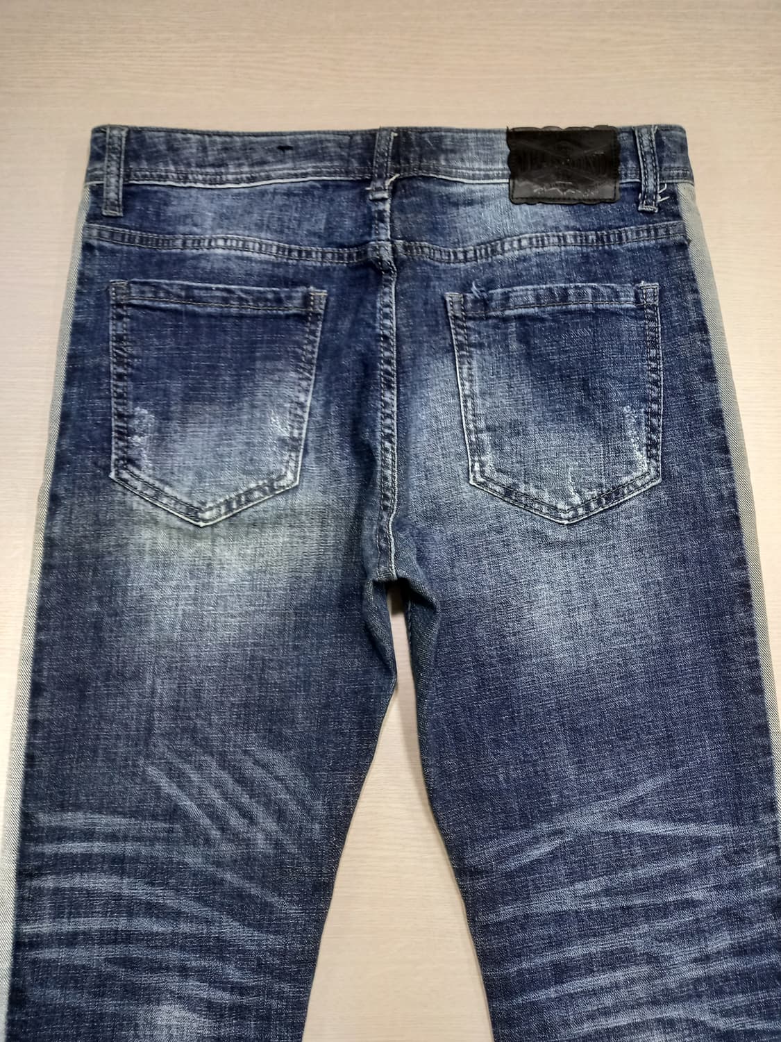 32 JMC JEANS 데미지워싱 스판 슬림일자 라인진 32-233 상품이미지4