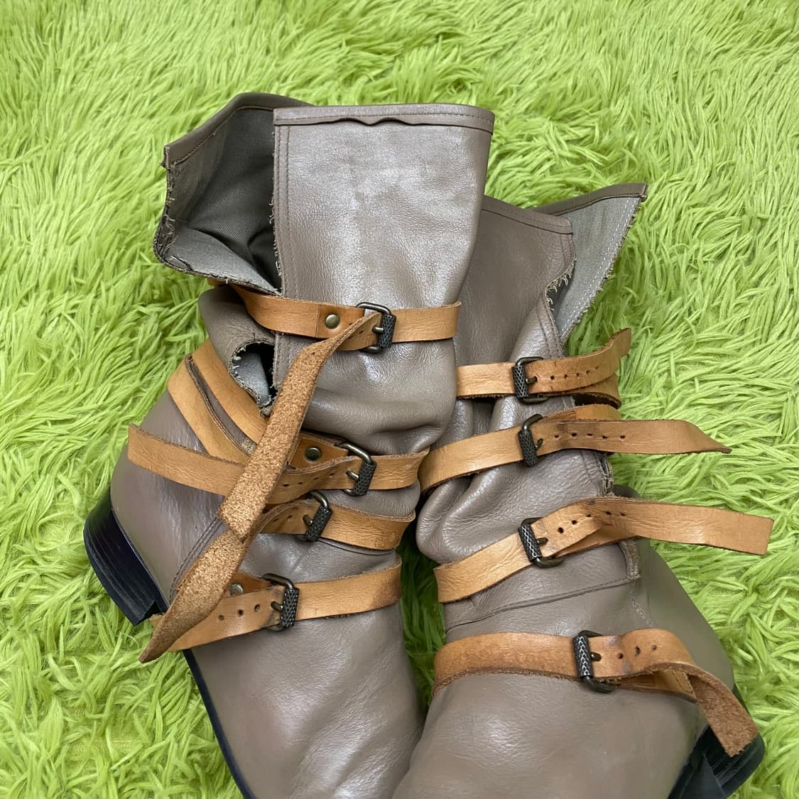 MON LOU LOU 멀티 벨티드 레더 부츠 상품이미지2