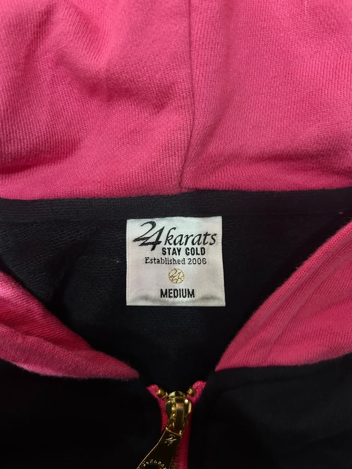 24 karats hooded zip up 24 캐럿츠 로고 후드집업 상품이미지3