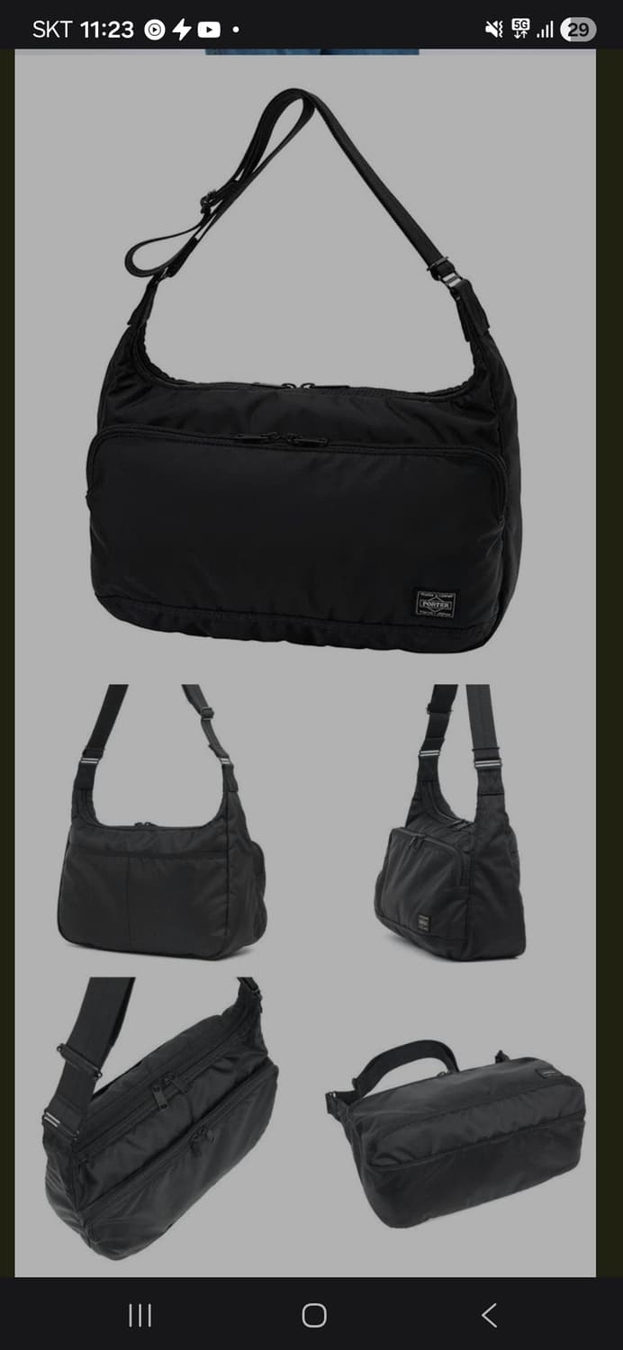 포터 플래시 숄더백 블랙 상품이미지6