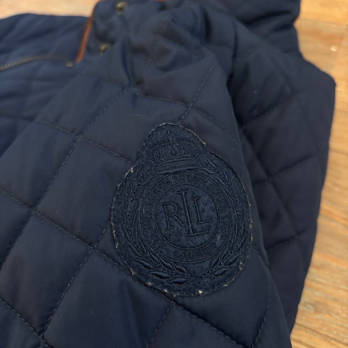 랄프로렌 XS 라이트 누빔 퀼팅 자켓 네이비 폴로 로렌  상품이미지6