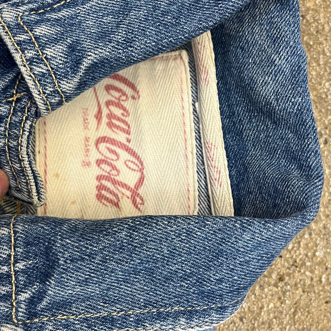 레어 90s 빈티지 USA 코카콜라 데님자켓 청자켓 상품이미지4